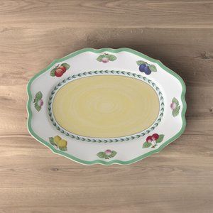 French Garden Fleurence Oval Platter, Large
